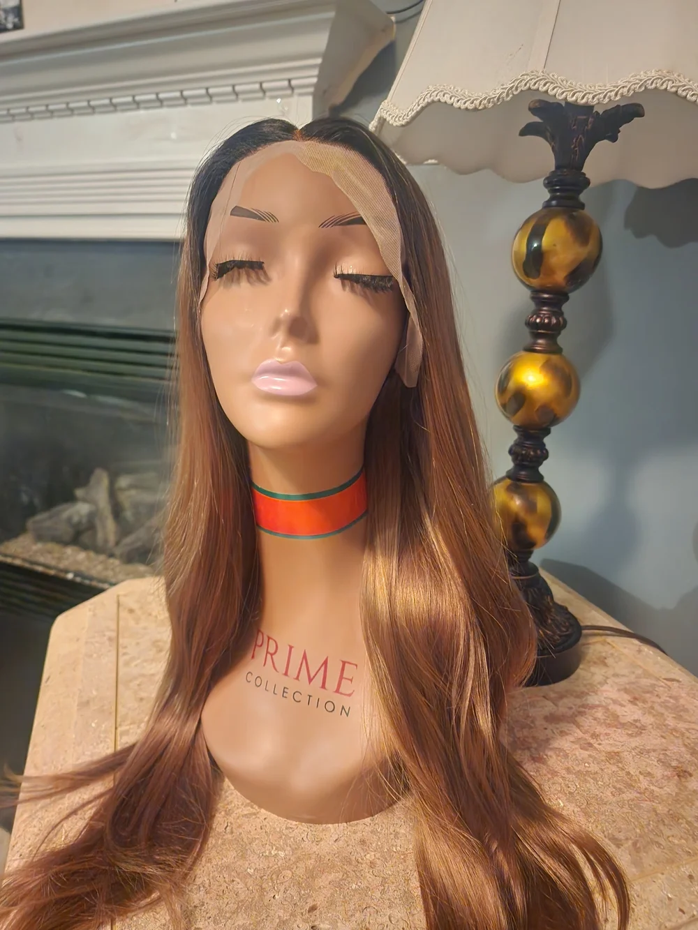 Natural Brown Lace Front Wig - Sleek Straight Style